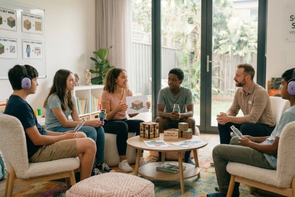 Children collaborating together