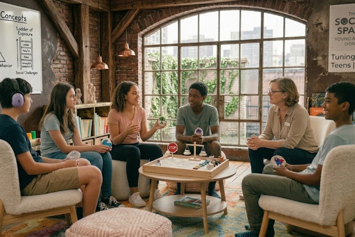 Parent and teen connecting