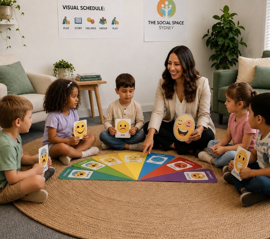 Young children engaged in play and emotional learning