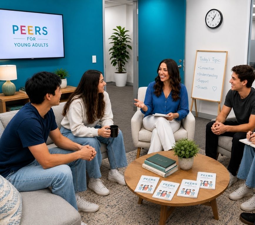 Young adults engaging in social activities