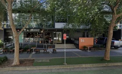 Street view of the building entrance at 56 Church Avenue, Mascot
