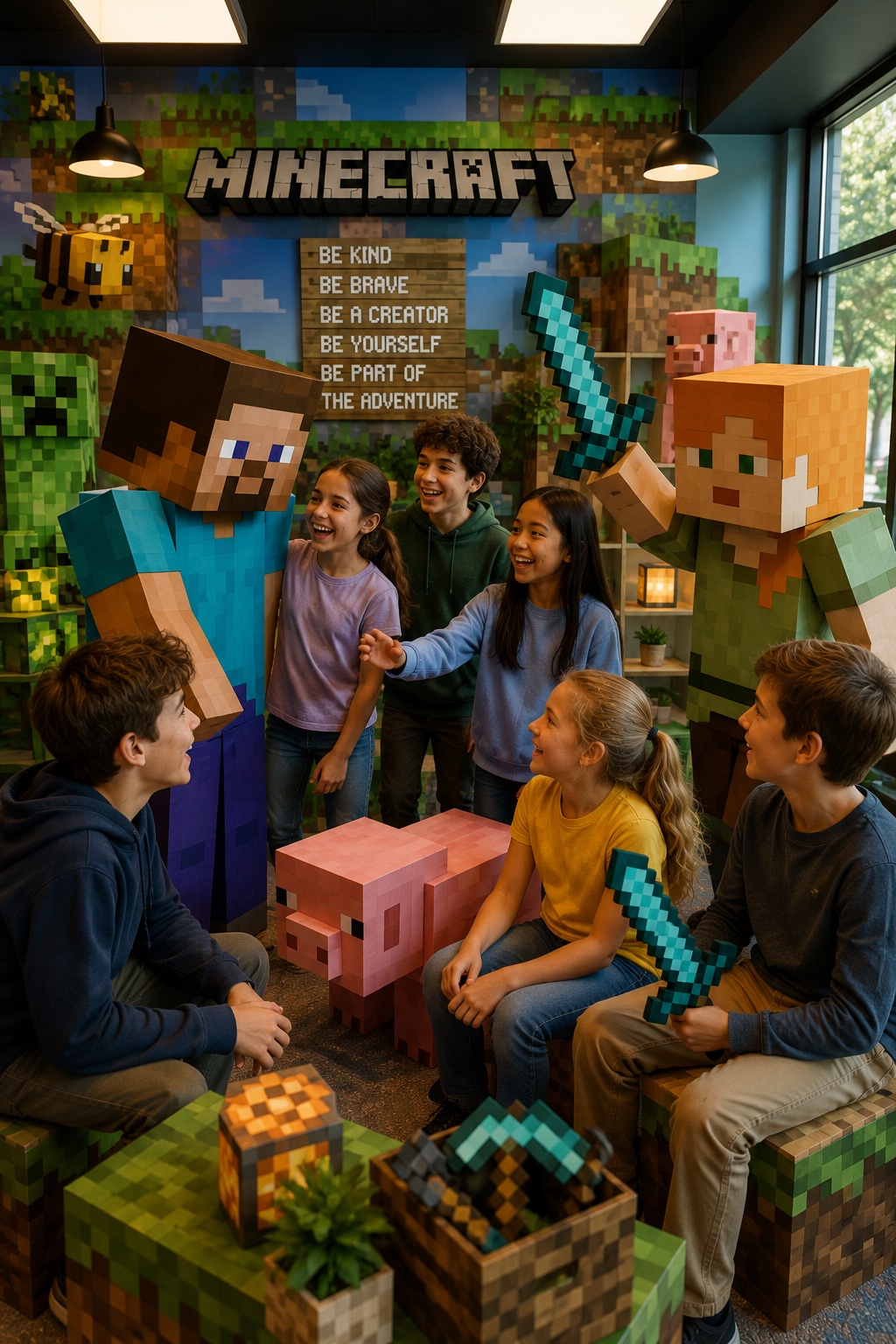 Illustrative image for the Minecraft® Friendship & Confidence Building Workshop