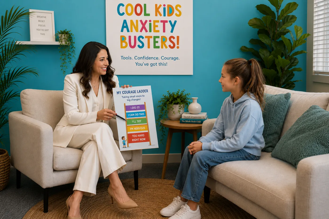 A psychologist working one-to-one with a child